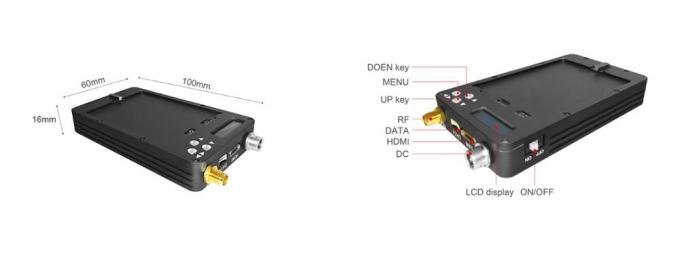 Мини передатчик передатчика 1080P HD COFDM Тел-несенный радиотелеграфом видео- беспроводной до 20km