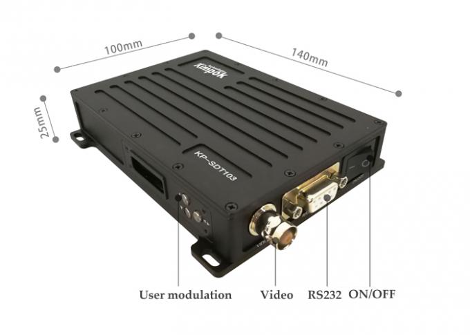 канал передачи данных 3W RF связи UAV 60km видео- вывел наружу облегченный передатчик COFDM беспроводной