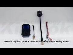 3.3G 3.5W FPV видеопередатчик для БПЛА, 3.3 ГГц VTX с IRC 24CH 25 мВт/2000 мВт/3500 мВт FPV VTX модуль