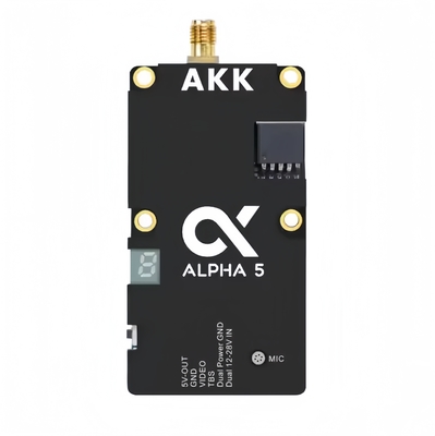 AKK Alpha5 VTX 5.8G 80CH 1w / 2w / 3w / 4w Мощность переключаемая Умная аудио передача сверхдальнего радиуса действия