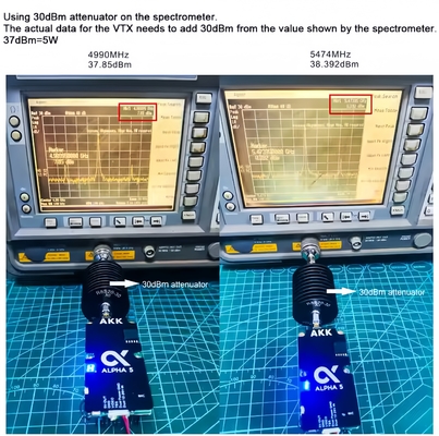 AKK Alpha5 VTX 5.8G 80CH 1w / 2w / 3w / 4w Мощность переключаемая Умная аудио передача сверхдальнего радиуса действия
