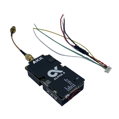 AKK 8W VTX Alpha8 Беспроводной видеопередатчик 80CH 5.8G 8W 5W 3W 1W Поддержка питания Smart Audio