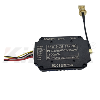 3.3G 3.5W FPV видеопередатчик для БПЛА, 3.3 ГГц VTX с IRC 24CH 25 мВт/2000 мВт/3500 мВт FPV VTX модуль