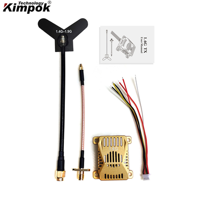 1.6G 3W Аналоговый видеопередатчик для БПЛА, 16 каналов, 1.6 ГГц, FPV VTX, передача видео и аудио для дронов