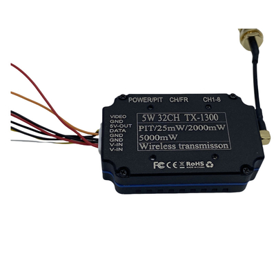 1.2G 1.3G 5W Беспроводной видеопередатчик 32CH FPV VTX 25mW 2000mW 5000mW Видеолинк
