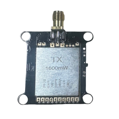 Беспроводной видеопередатчик для FPV-дрона 1.2 ГГц, 1.2G 1.6 Вт RF Power VTX, 8 каналов
