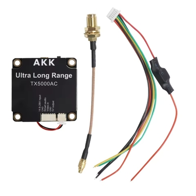 Видеопередатчик беспилотного летательного аппарата AKK 5W FPV VTX 96CH Видеопередатчик поддерживает смарт-аудио-видеосвязь