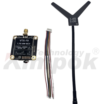 1.7G VTX 1.9G VTX 6W Беспроводной видеопередатчик 20 км Дальняя передача изображения