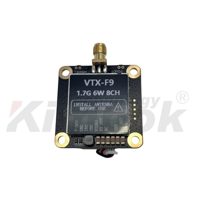 1.7G 6W Беспроводной видеопередатчик и приемник 8CH Поддержка IRC Tramp 1.7G VTX VRX