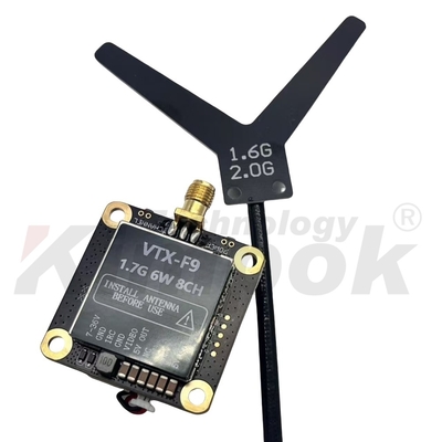 1.7G VTX 1.9G VTX 6W Беспроводной видеопередатчик 20 км Дальняя передача изображения